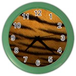 Tiger Print Dark	 Color Wall Clock