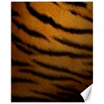 Tiger Print Dark	Canvas 11  x 14 