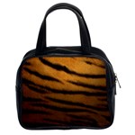 Tiger Print Dark	 Classic Handbag (Two Sides)