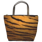 Tiger Print Dark	 Bucket Bag