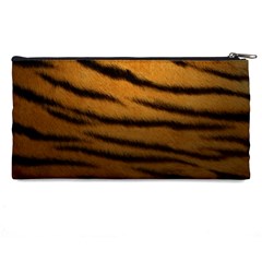 Tiger Print Dark	 Pencil Case from ArtsNow.com Back