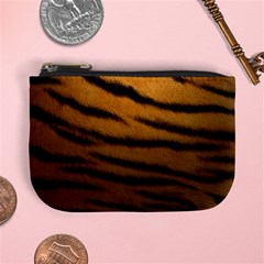 Tiger Print Dark	 Mini Coin Purse from ArtsNow.com Front