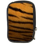 Tiger Print Dark	 Compact Camera Leather Case