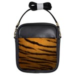 Tiger Print Dark	 Girls Sling Bag