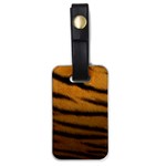 Tiger Print Dark	 Luggage Tag (one side)