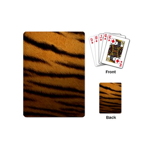 Tiger Print Dark	 Playing Cards (Mini) from ArtsNow.com Back