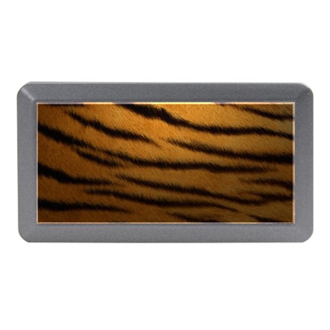 Tiger Print Dark	Memory Card Reader (Mini Rectangular) from ArtsNow.com Front