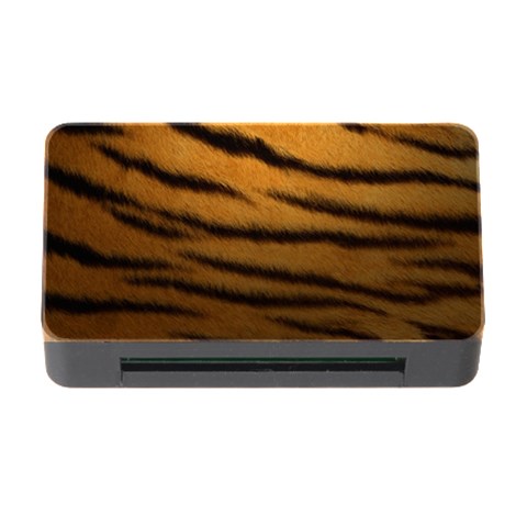 Tiger Print Dark	Memory Card Reader with CF (Rectangular) from ArtsNow.com Front