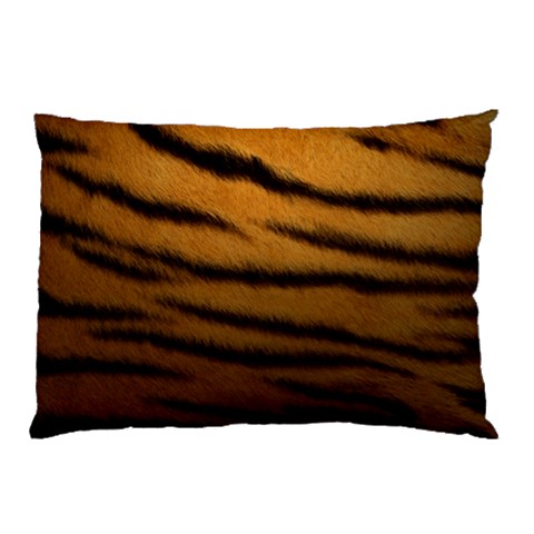 Tiger Print Dark	Pillow Case (Two Sides) from ArtsNow.com Front