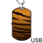 Tiger Print Dark	Dog Tag USB Flash (One Side)