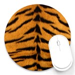 Tiger Print	 Round Mousepad