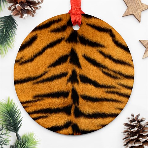 Tiger Print	 Ornament (Round) from ArtsNow.com Front