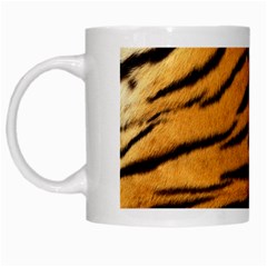 Tiger Print	 White Mug from ArtsNow.com Left