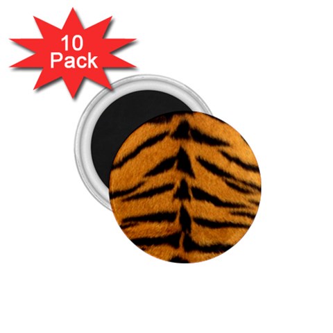 Tiger Print	 1.75  Magnet (10 pack) from ArtsNow.com Front