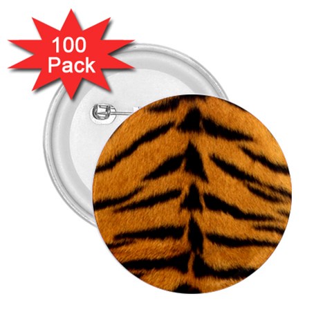 Tiger Print	 2.25  Button (100 pack) from ArtsNow.com Front