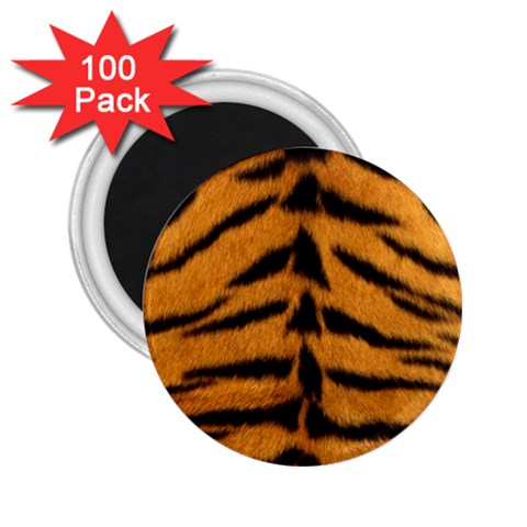 Tiger Print	 2.25  Magnet (100 pack) from ArtsNow.com Front