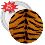 Tiger Print	 3  Button (100 pack)