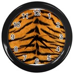 Tiger Print	 Wall Clock (Black)