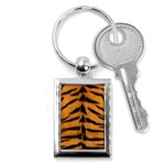 Tiger Print	 Key Chain (Rectangle)