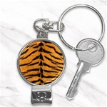 Tiger Print	 Nail Clippers Key Chain