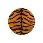 Tiger Print	 Rubber Round Coaster (4 pack)