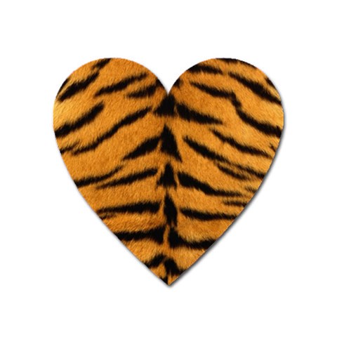 Tiger Print	 Magnet (Heart) from ArtsNow.com Front