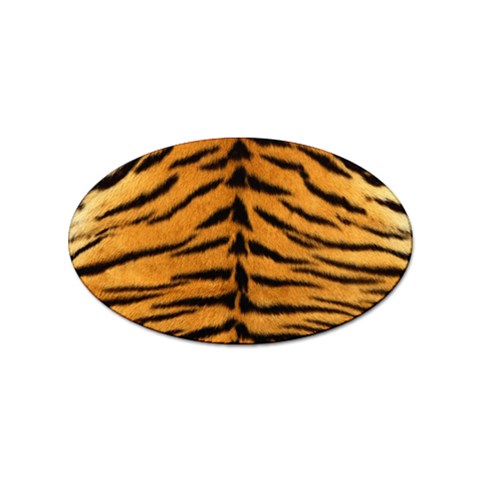 Tiger Print	 Sticker Oval (100 pack) from ArtsNow.com Front