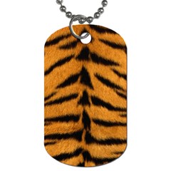 Tiger Print	 Dog Tag (Two Sides) from ArtsNow.com Front