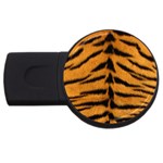 Tiger Print	 USB Flash Drive Round (2 GB)
