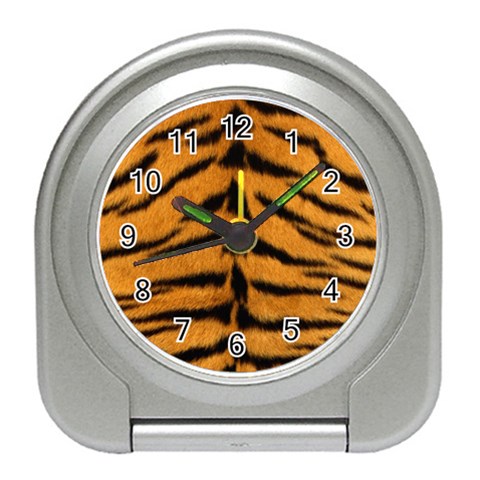 Tiger Print	 Travel Alarm Clock from ArtsNow.com Front