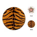 Tiger Print	Playing Cards (Round)