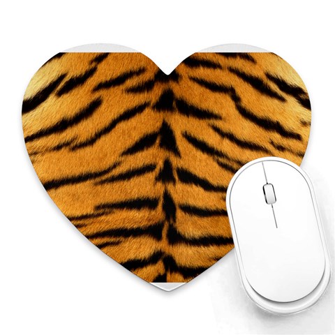 Tiger Print	 Mousepad (Heart) from ArtsNow.com Front
