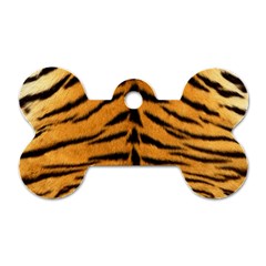 Tiger Print	 Dog Tag Bone (Two Sides) from ArtsNow.com Front