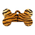 Tiger Print	 Dog Tag Bone (Two Sides)