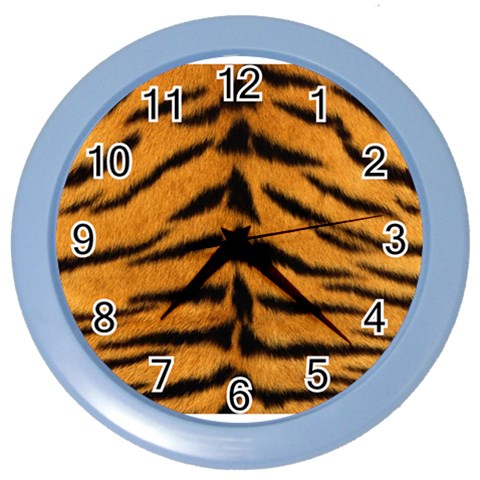 Tiger Print	 Color Wall Clock from ArtsNow.com Front