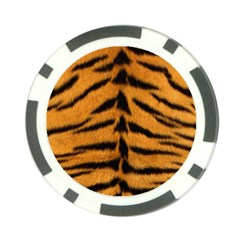 Tiger Print	 Poker Chip Card Guard from ArtsNow.com Front