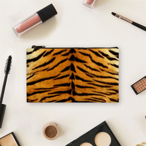 Tiger Print	 Cosmetic Bag (Small) from ArtsNow.com Front