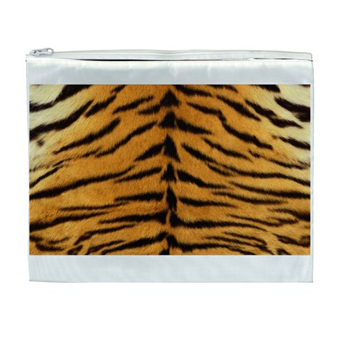 Tiger Print	 Cosmetic Bag (XL) from ArtsNow.com Front