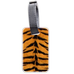 Tiger Print	 Luggage Tag (two sides) from ArtsNow.com Front