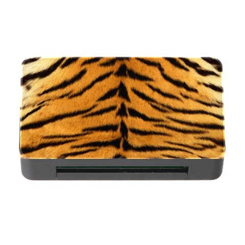Tiger Print	Memory Card Reader with CF (Rectangular) from ArtsNow.com Front