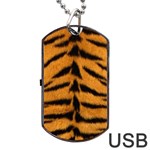 Tiger Print	Dog Tag USB Flash (One Side)