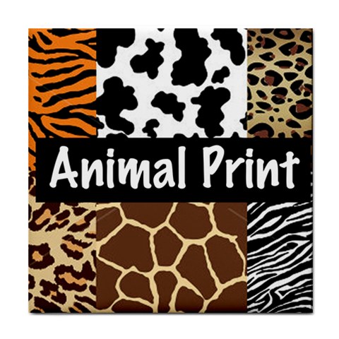 Animal Print	 Tile Coaster from ArtsNow.com Front