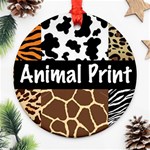 Animal Print	 Ornament (Round)