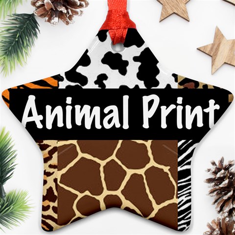 Animal Print	 Ornament (Star) from ArtsNow.com Front