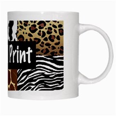 Animal Print	 White Mug from ArtsNow.com Right