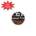 Animal Print	 1  Mini Button (100 pack)