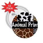 Animal Print	 2.25  Button (10 pack)