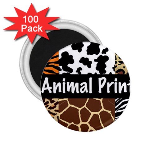 Animal Print	 2.25  Magnet (100 pack) from ArtsNow.com Front