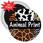 Animal Print	 3  Magnet (10 pack)