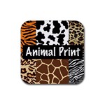 Animal Print	 Rubber Coaster (Square)